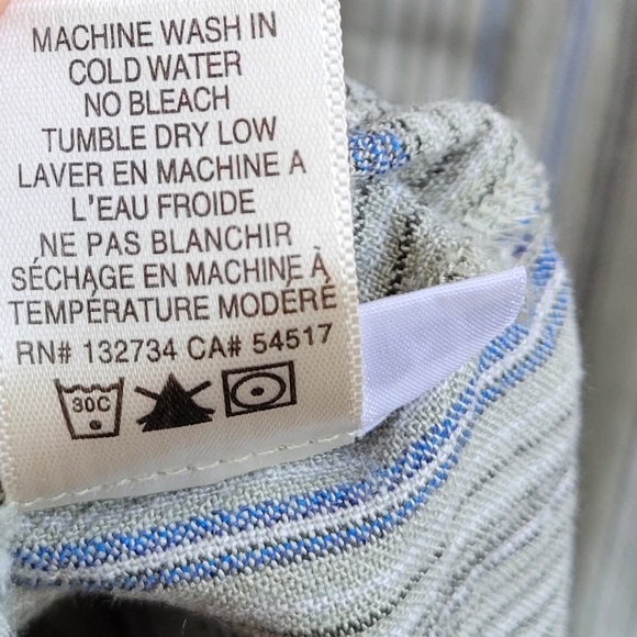 Cloth & Stone Striped Linen Blend Shift Dress Medium - Picture 8 of 8